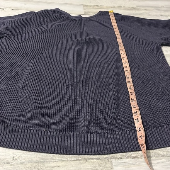 Athleta En Route Hanover Ribbed Balloon Sleeve Marino Wool Sweater Size 1X - Picture 10 of 11